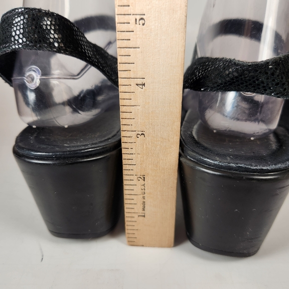 DANSKO Women's Joanie Sandal 42 / 11.5 Black Snake Print Leather Open Toe Shoe - Picture 7 of 13